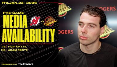 Filip Chytil & Adam Foote Pre-Game Media | Canucks vs. Devils (Jan 23, 2026)