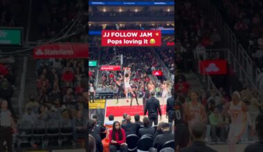 Gotta love these two #nba #jalenjohnson #dunk #hawks