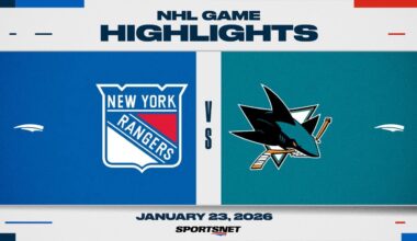 NHL Highlights | Rangers vs. Sharks - January 23, 2026