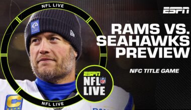 NFC Championship Preview 🍿 Will the Rams or Seahawks make the Super Bowl? | NFL Live