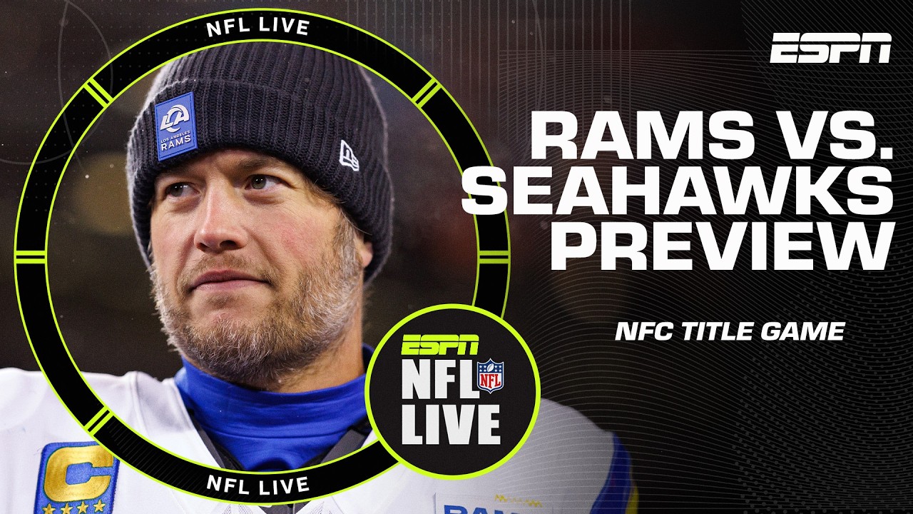 NFC Championship Preview 🍿 Will the Rams or Seahawks make the Super Bowl? | NFL Live