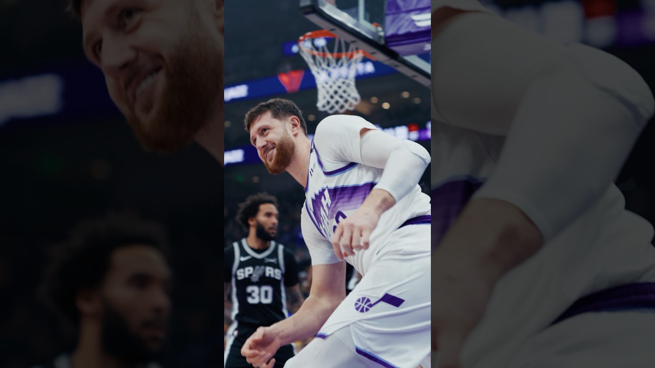Pistol Pete 🤝 Bosnian Beast #utahjazz #nbahighlights #pistolpete #jusufnurkic #nba