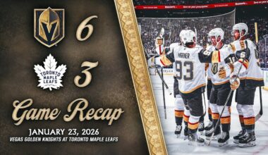 HIGHLIGHTS | Vegas Golden Knights 6, Toronto Maple Leafs 3 | Jan. 23, 2026