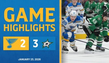 Game Highlights: Stars 3, Blues 2