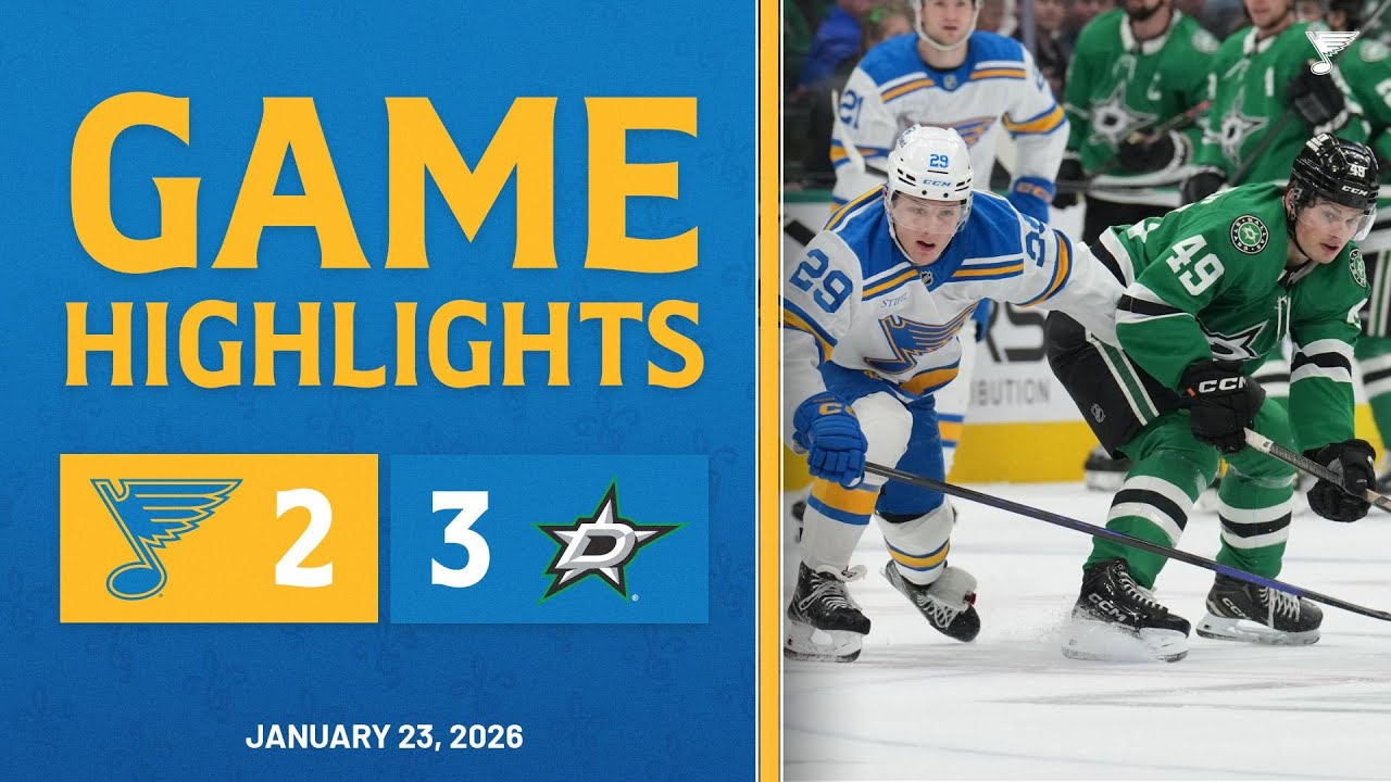 Game Highlights: Stars 3, Blues 2
