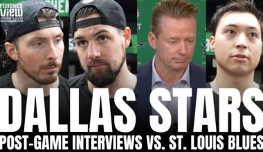 Matt Duchene, Jason Robertson, Jamie Benn & Glen Gulutzan Recap Dallas Stars Win vs. St. Louis