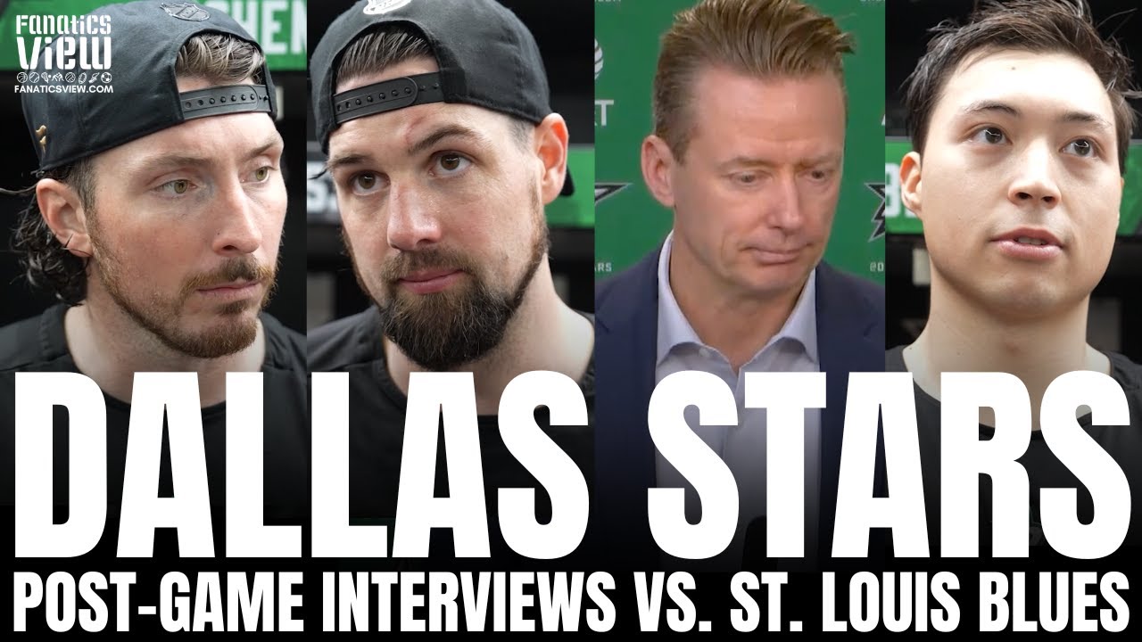 Matt Duchene, Jason Robertson, Jamie Benn & Glen Gulutzan Recap Dallas Stars Win vs. St. Louis