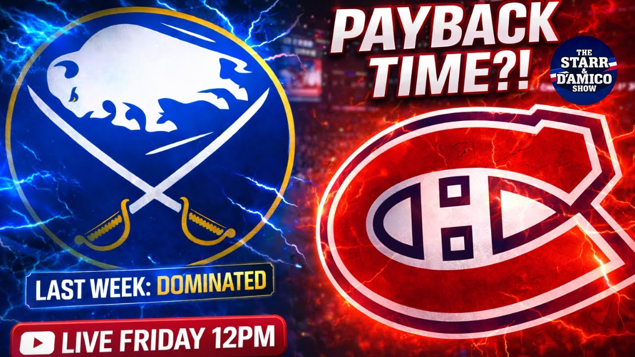 PAYBACK TIME?! Canadiens vs Sabres | LIVE Reaction Friday 12PM