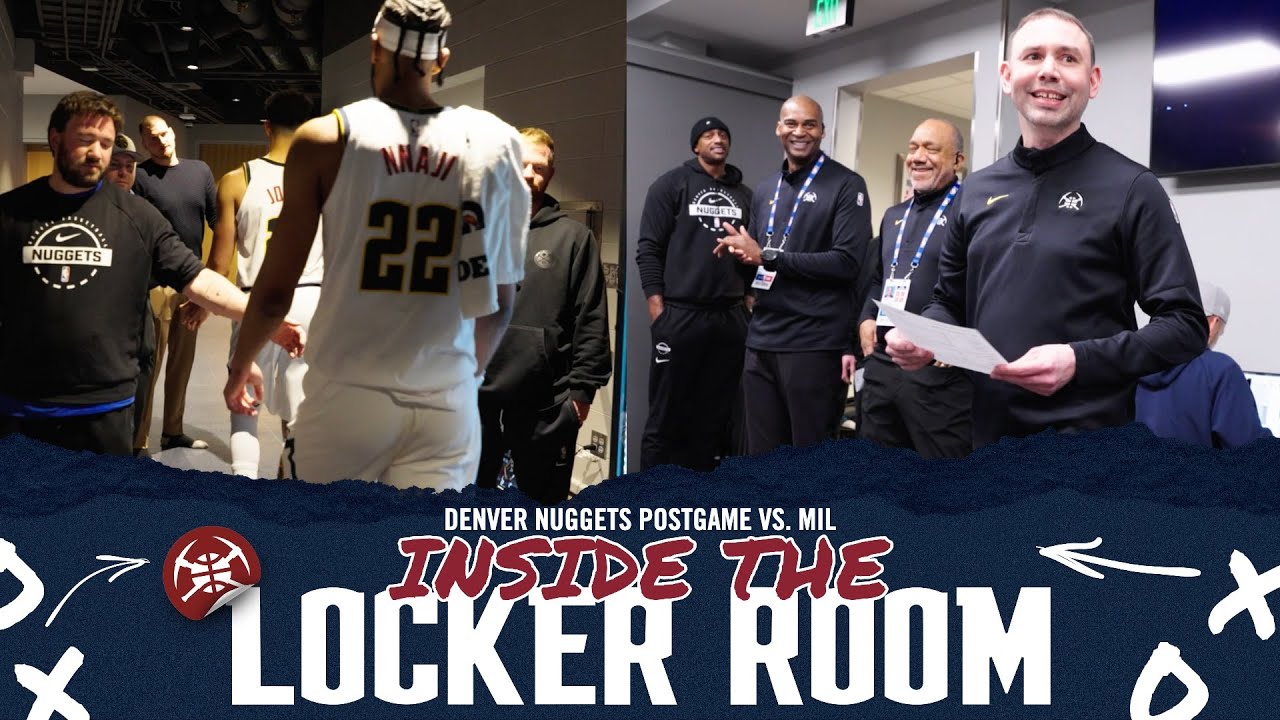 "Let's Go Get Another One" Denver Nuggets Locker Room After Win 🎥 | vs. MIL