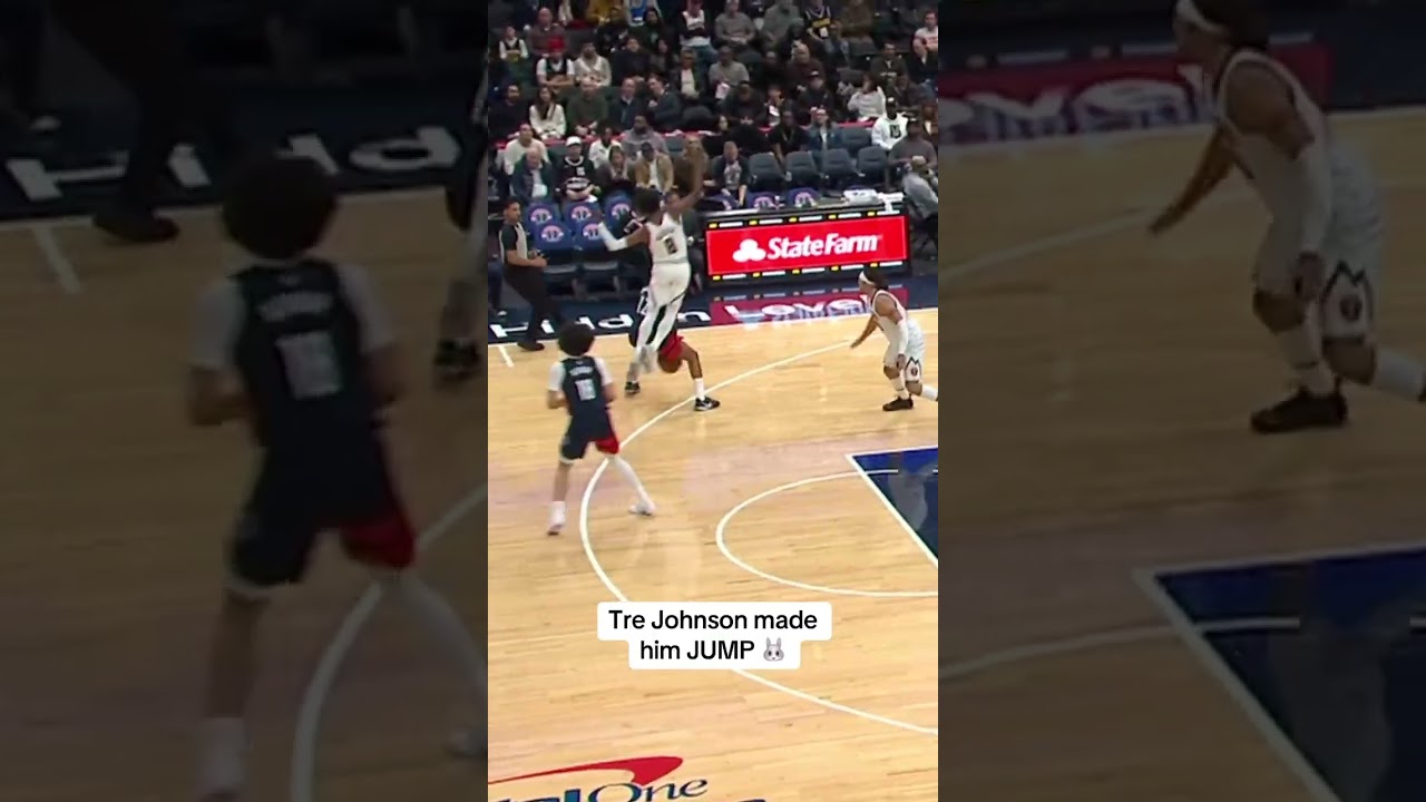 Tre lowkey made him levitate 👀 #highlights #nba #basketball #shorts