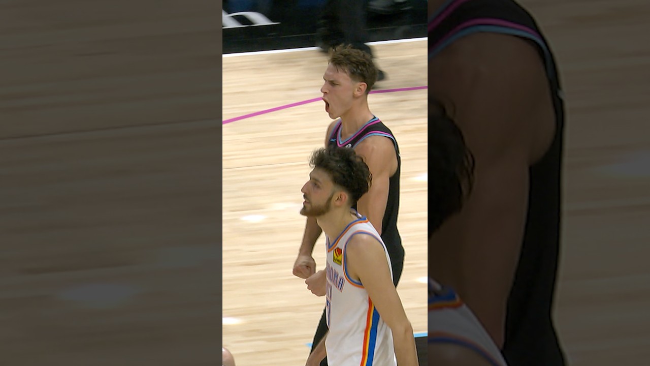 Not sure if you can get more hyped than  Pelle did vs OKC 🗣️ #nba #basketball #micdup