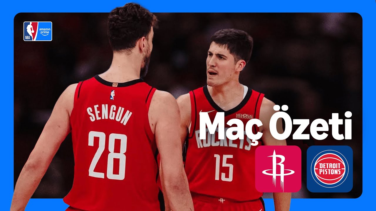 Houston Rockets - Detroit Pistons | Maç Özeti | NBA | Prime Video Türkiye