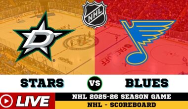 🔴LIVE : St. Louis Blues Vs Dallas Stars | NHL 2026 | NHL Live SCOREBOARD