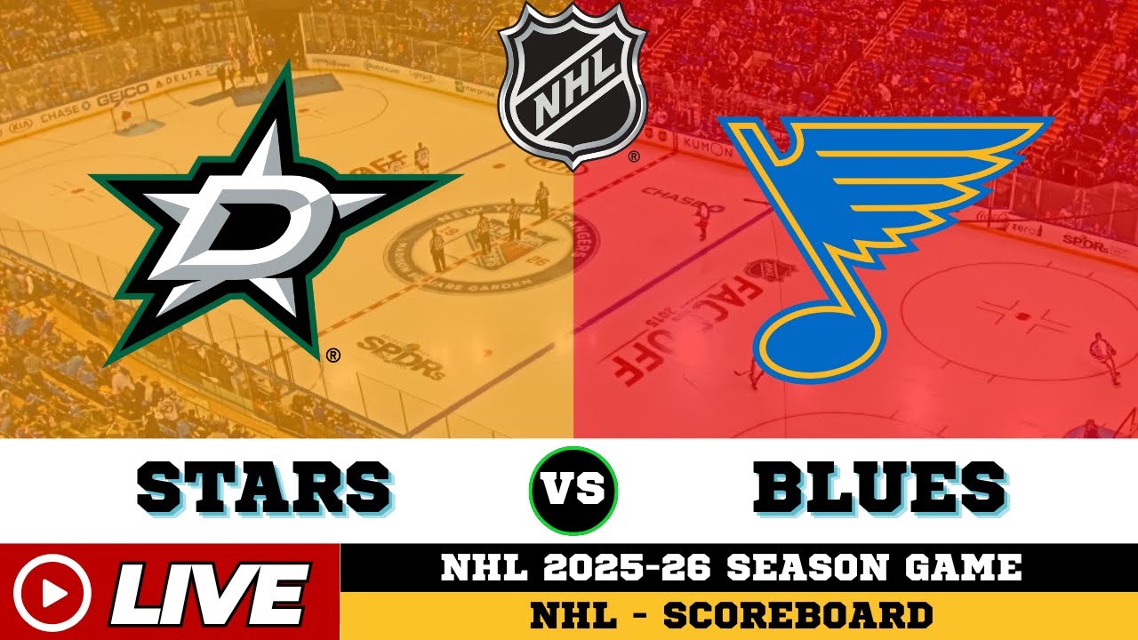 🔴LIVE : St. Louis Blues Vs Dallas Stars | NHL 2026 | NHL Live SCOREBOARD