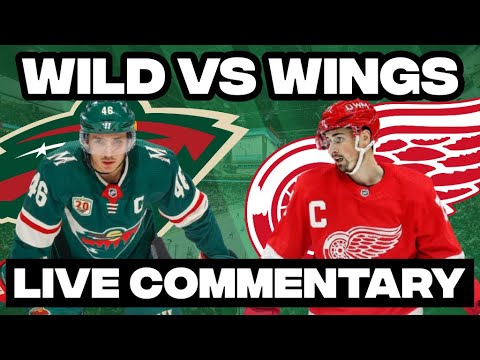 Detroit Red Wings Vs Minnesota Wild LIVE COMMENTARY! | 2025-26 NHL Season