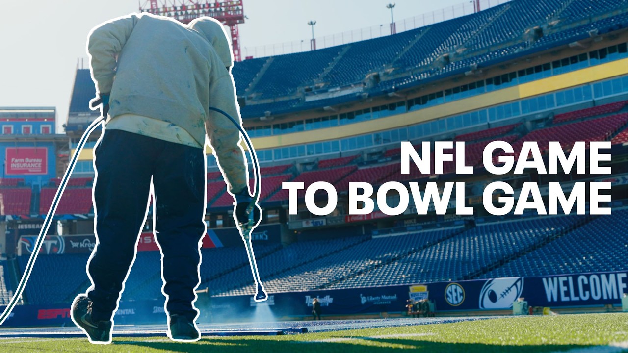 NFL Stadium ➝ Bowl Game in 48 HOURS | Inside the NFL Grounds Crew