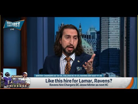 FIRST THINGS FIRST | Nick Wright LOVES Baltimore Ravens HIRING Jesse Minter | NFL