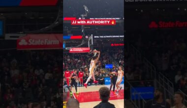 Jalen is a menace on the break #nba #hawks #jalenjohnson