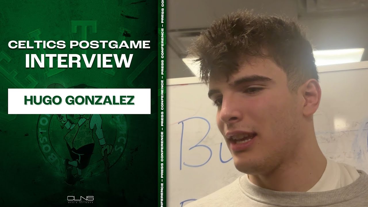 Hugo Gonzalez on hitting CLUTCH three to clinch 2OT | Celtics vs Nets Postgame Interview