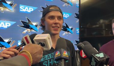 Smith Talks No-Look Pass, Perreault Elbowing Celebrini | Sharks vs. Rangers Post-Game (1.23.26)