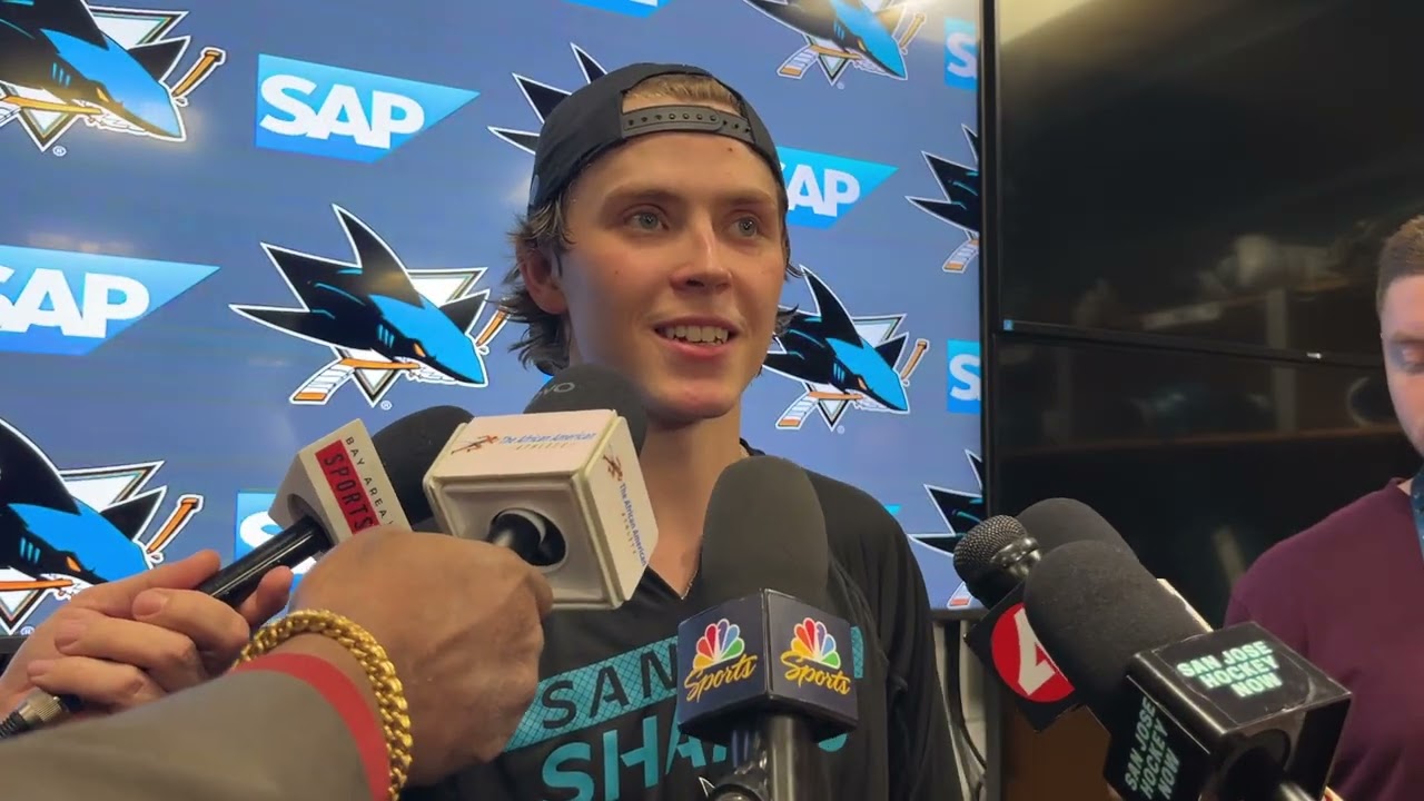 Smith Talks No-Look Pass, Perreault Elbowing Celebrini | Sharks vs. Rangers Post-Game (1.23.26)