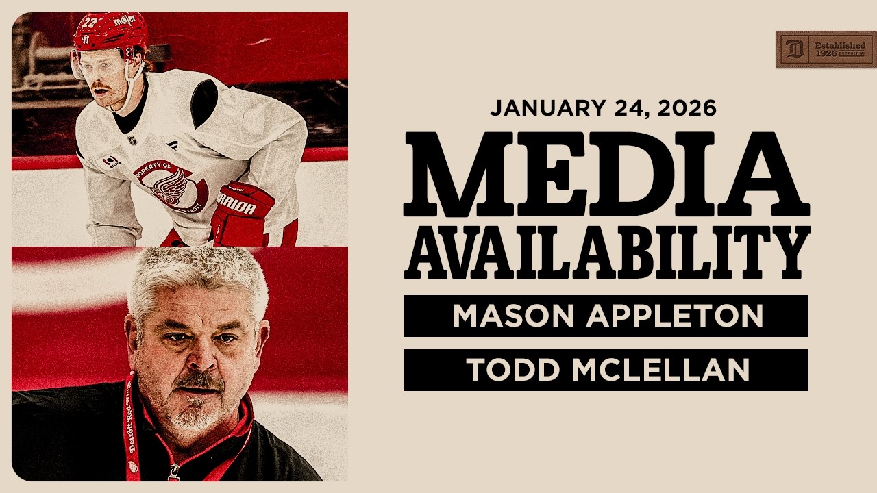 Mason Appleton, Todd McLellan Morning Skate Media @ WPG | Jan. 24, 2026