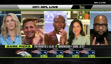 Laura Rutledge avoids 'NFL Live Curse' by picking Denver in AFC Championship Game 😂 | NFL Live