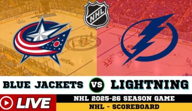 🔴LIVE : Tampa Bay Lightning Vs Columbus Blue Jackets | NHL 2026 | NHL Live SCOREBOARD