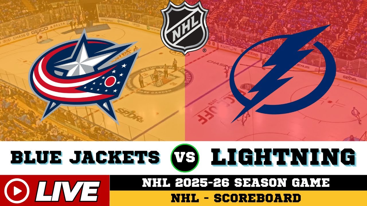 🔴LIVE : Tampa Bay Lightning Vs Columbus Blue Jackets | NHL 2026 | NHL Live SCOREBOARD