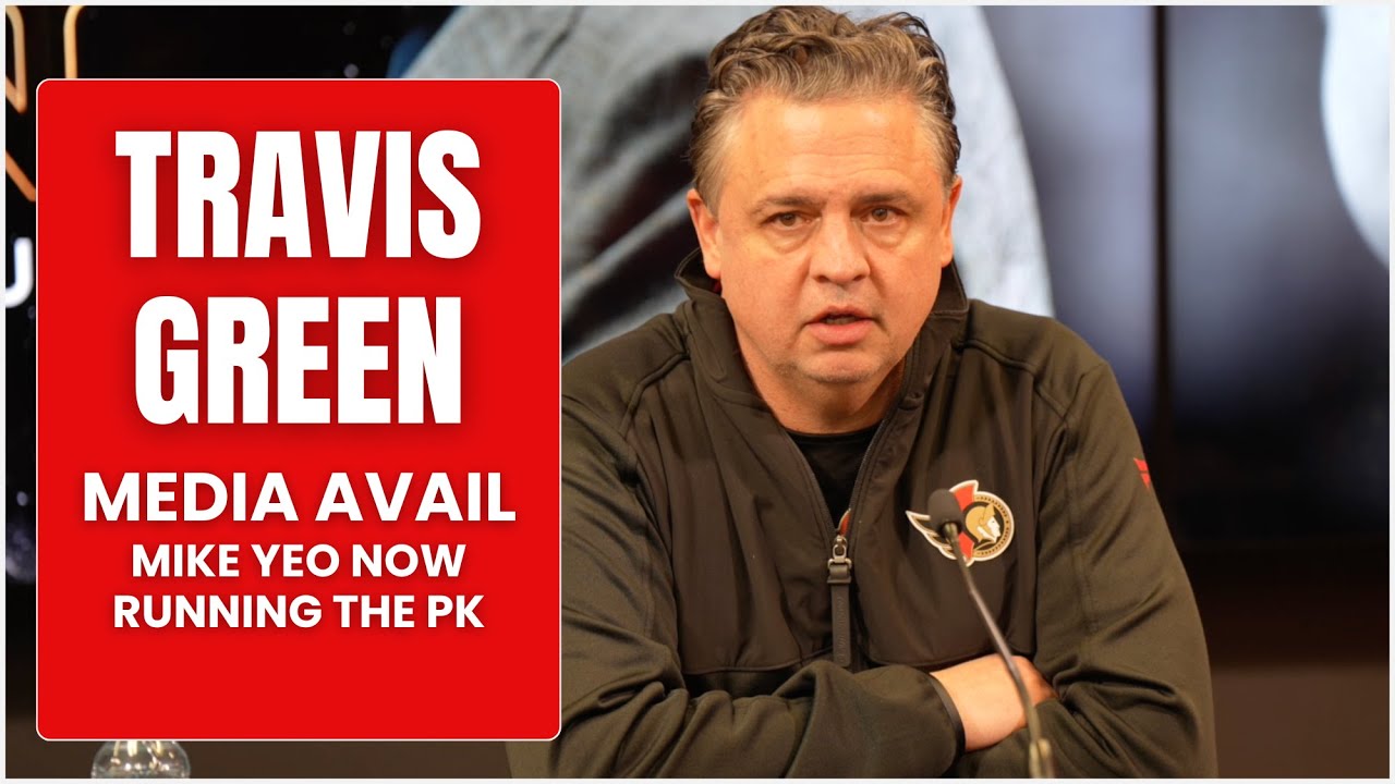 Sens Head Coach Travis Green media avail