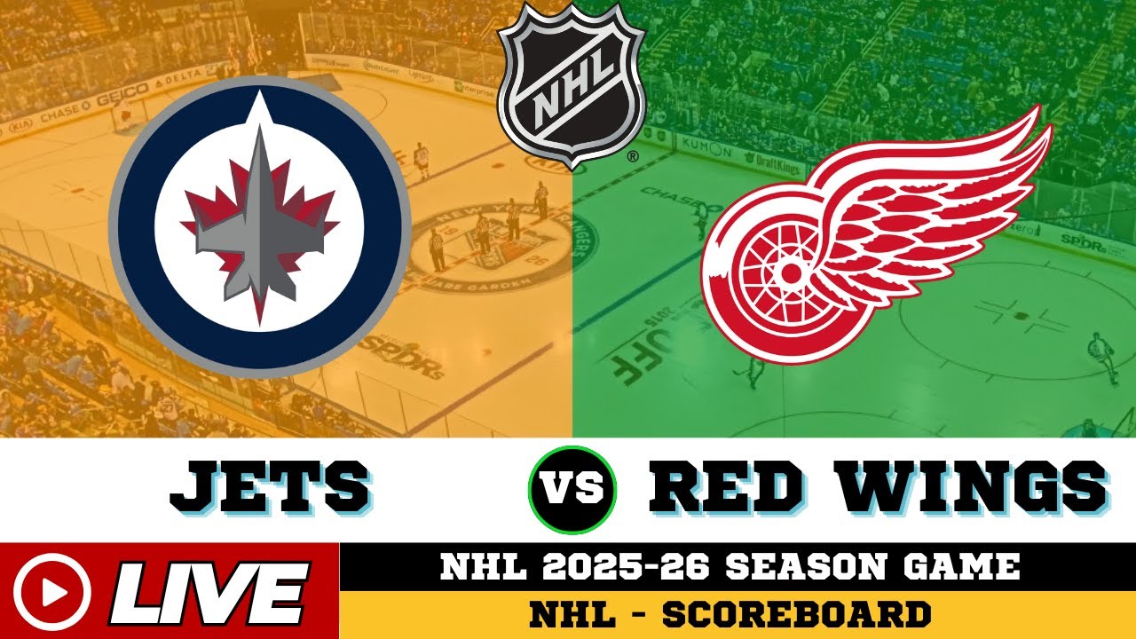 🔴LIVE : Detroit Red Wings Vs Winnipeg Jets | NHL 2026 | NHL Live SCOREBOARD