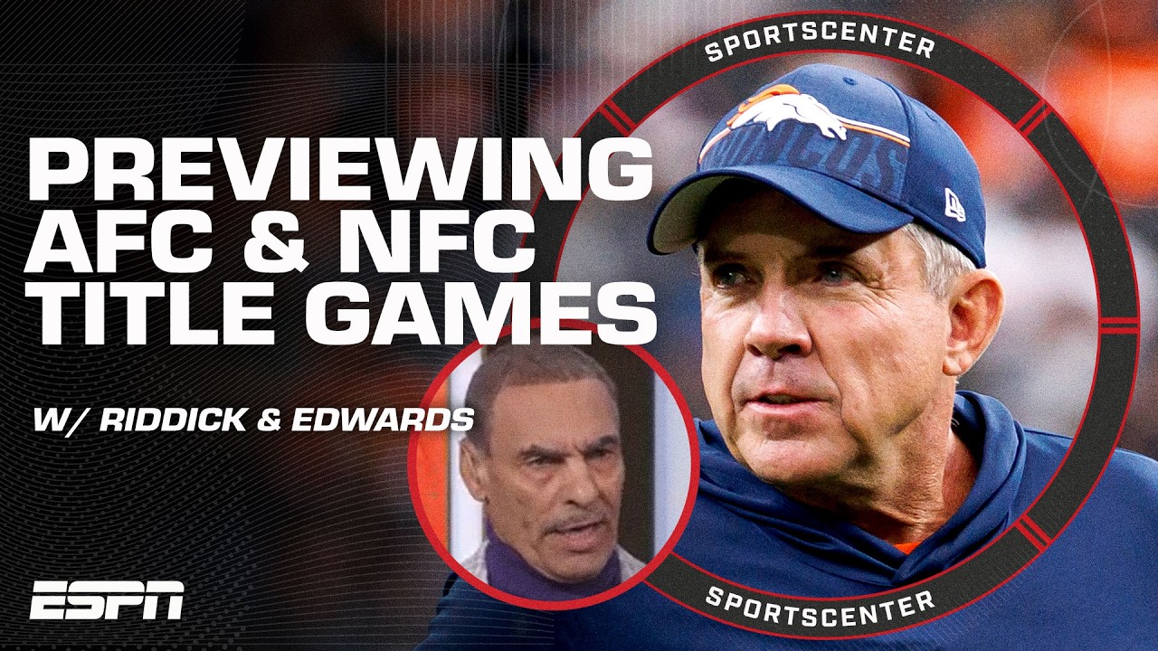 EXPECTATIONS for Pats-Broncos & Rams-Seahawks Conference Championship Games 🔥 | SportsCenter