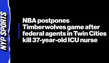 Minnesota Timberwolves game is postponed after federal agents kill another Twin Cities resident