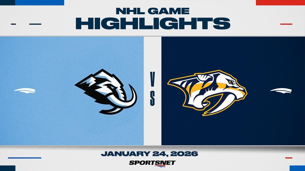 NHL Highlights | Mammoth vs. Predators - January 24, 2026