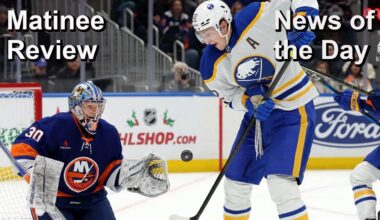 Review of Sabres-Islanders, Mammoth-Predators, Plus a News Update, Minor Sabres-Canes Trade