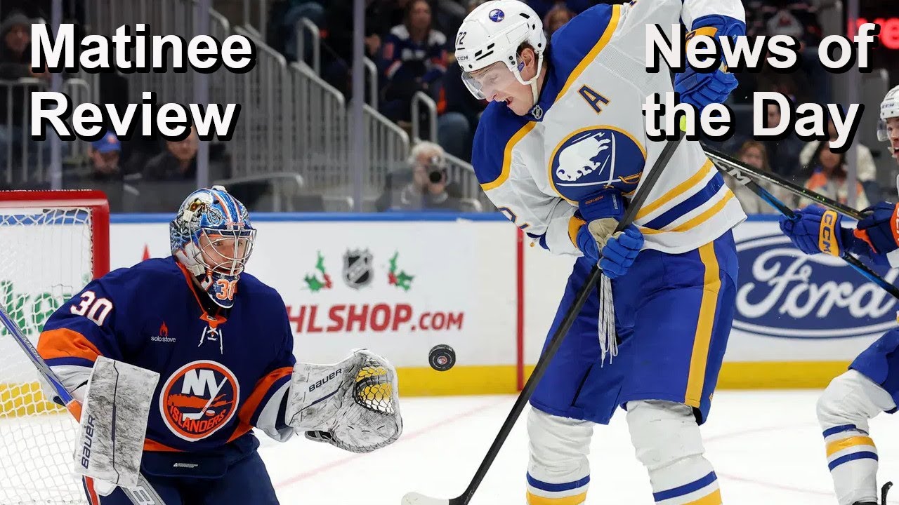 Review of Sabres-Islanders, Mammoth-Predators, Plus a News Update, Minor Sabres-Canes Trade