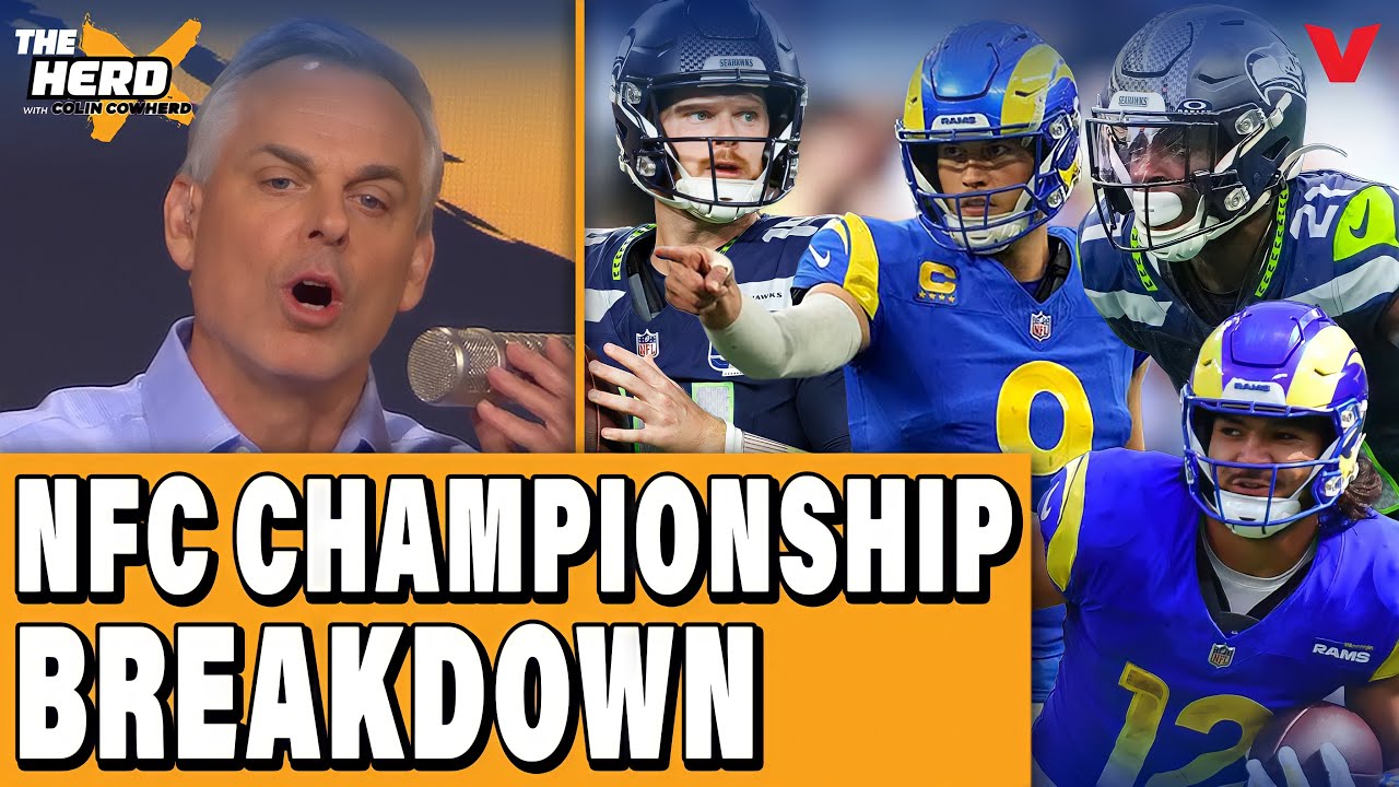 Colin Cowherd’s TOP 10 Rams & Seahawks in NFC Championship Game: Nacua, Darnold, Stafford | HERD NFL