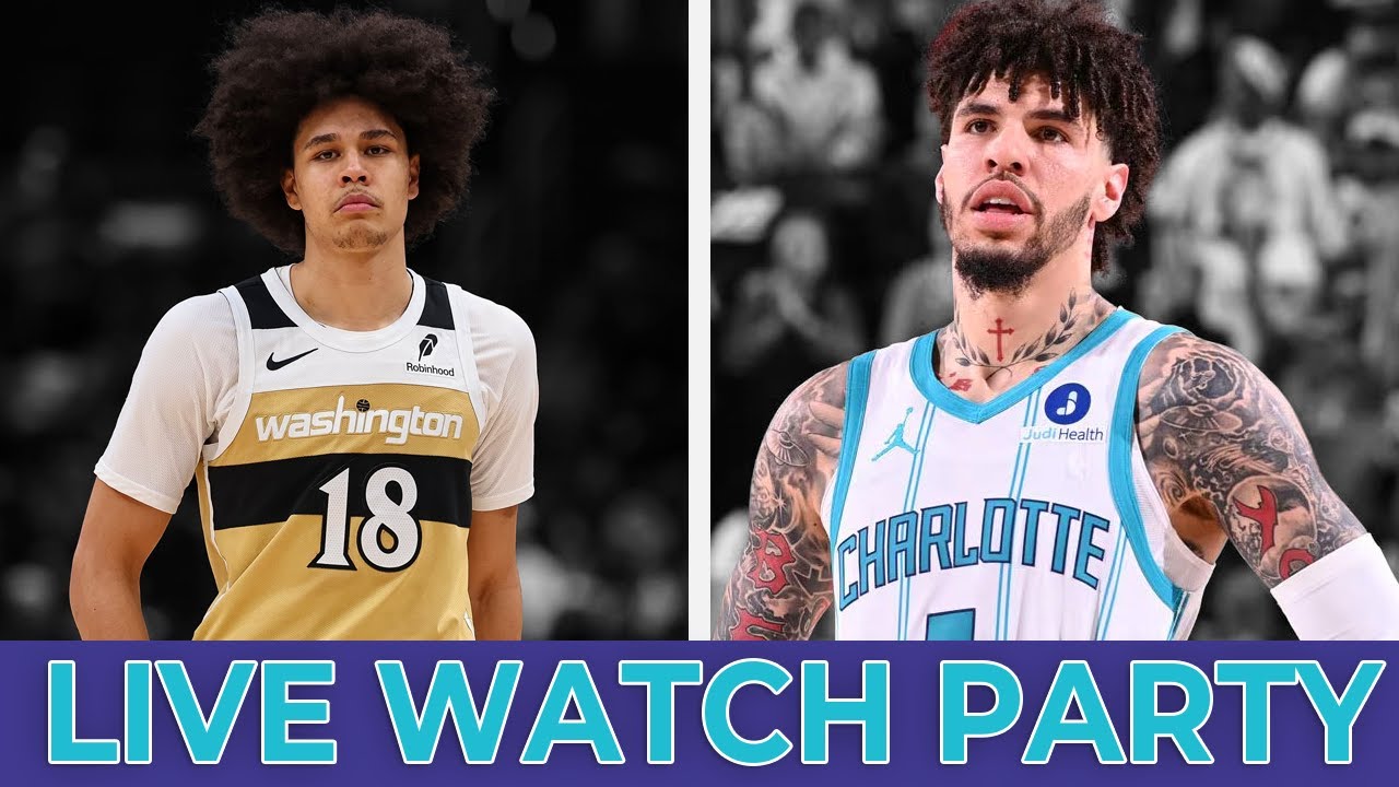Washington Wizards at Charlotte Hornets Live Watch Party Stream