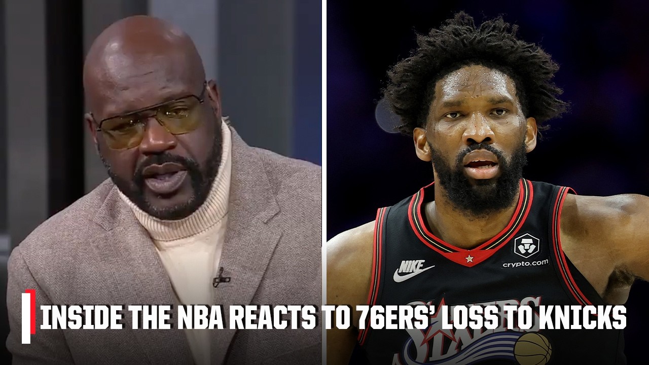 Shaq says he wants to see Embiid dominate second halves after 76ers' loss to Knicks | Inside the NBA
