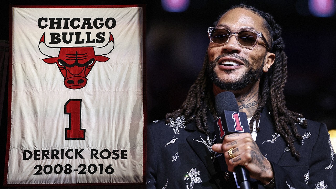 Derrick Rose's FULL Bulls Jersey Retirement Ceremony 🌹