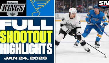 Los Angeles Kings at St. Louis Blues | FULL Shootout Highlights - January 24, 2026