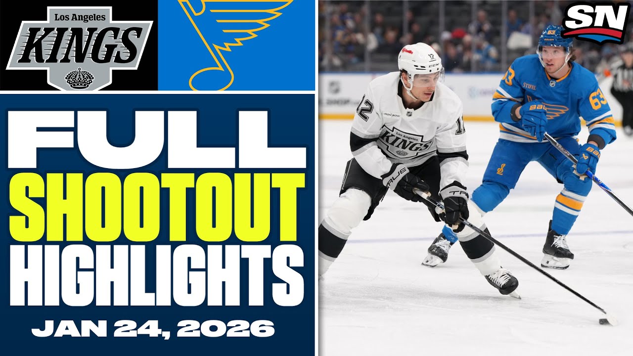 Los Angeles Kings at St. Louis Blues | FULL Shootout Highlights - January 24, 2026