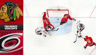 Chicago Blackhawks vs. Carolina Hurricanes (1/22/25) | Game Highlights | CHSN Blackhawks