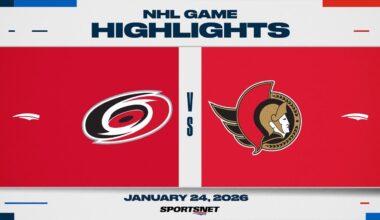 NHL Highlights | Hurricanes vs. Senators - January 24, 2026