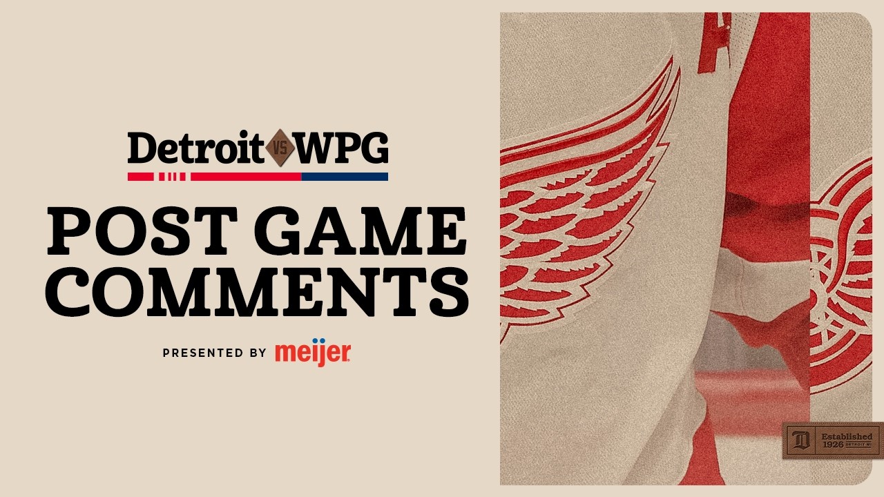 JT Compher, Marco Kasper & Todd McLellan Post Game vs WPG | JAN 24, 2026