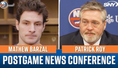 Islanders come up empty in shutout loss to Sabres, bench Mathew Barzal and Anders Lee