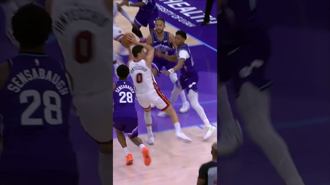 An Offensive Rebound Party?! 😳💪 #miamiheat #rebound #miami #nba