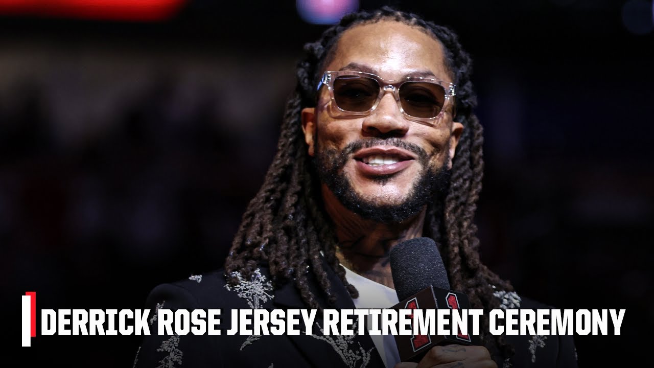 Derrick Rose’s Chicago Bulls Jersey Retirement Ceremony | NBA on ESPN