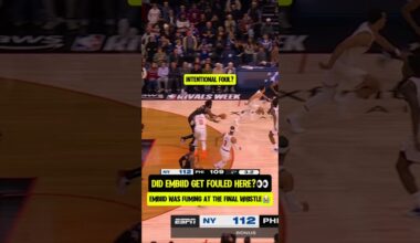 Embiid LOST IT on the FINAL PLAY😭