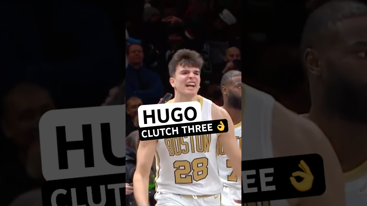 HIGHLIGHTS: All angles of Hugo Gonzalez's CLUTCH three ☘️ #hugogonzalez #bostonceltics #nba